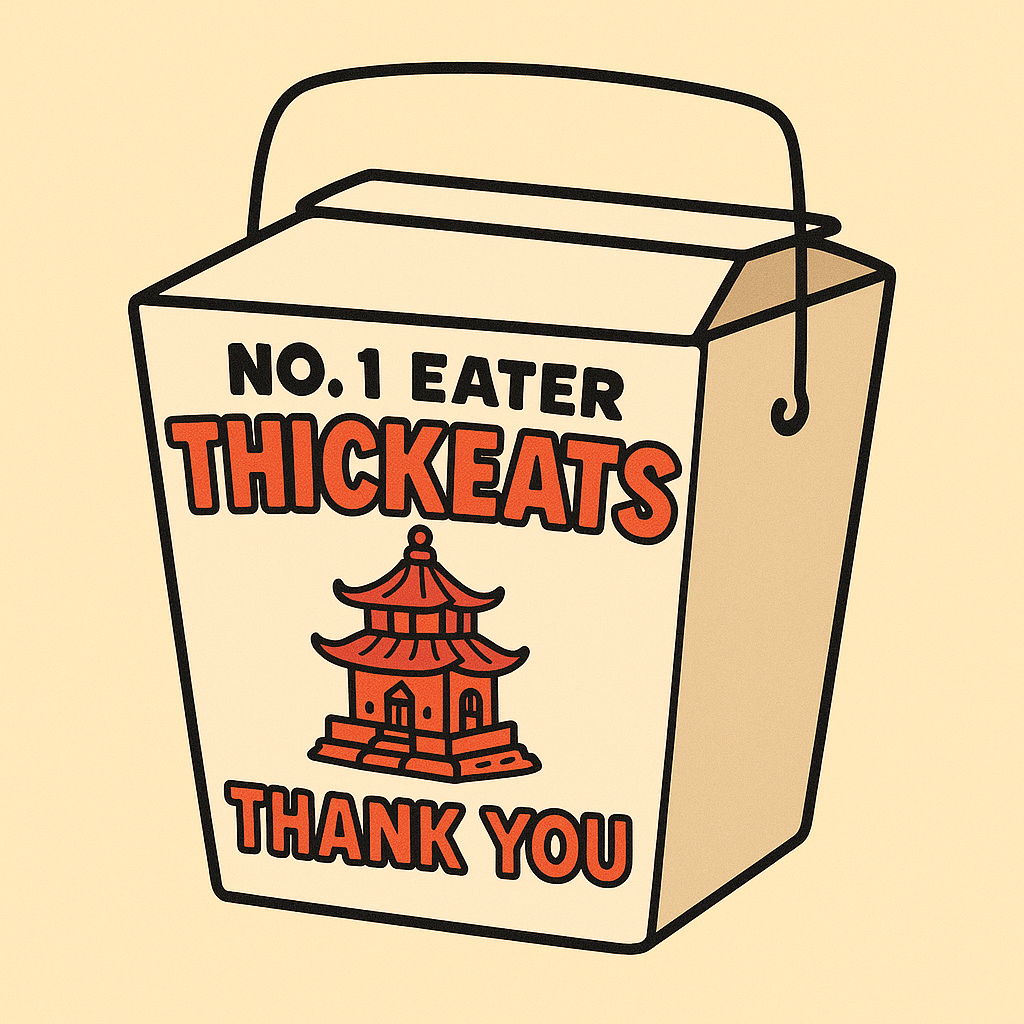 No.1 Eater Takeout box decal